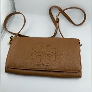 Tory Burch Brown Leather Crossbody Bag
